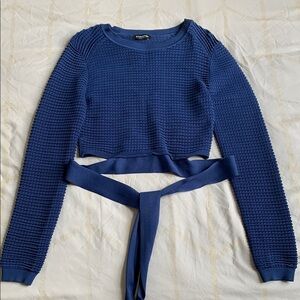 Bebe Knit Cropped Sweater